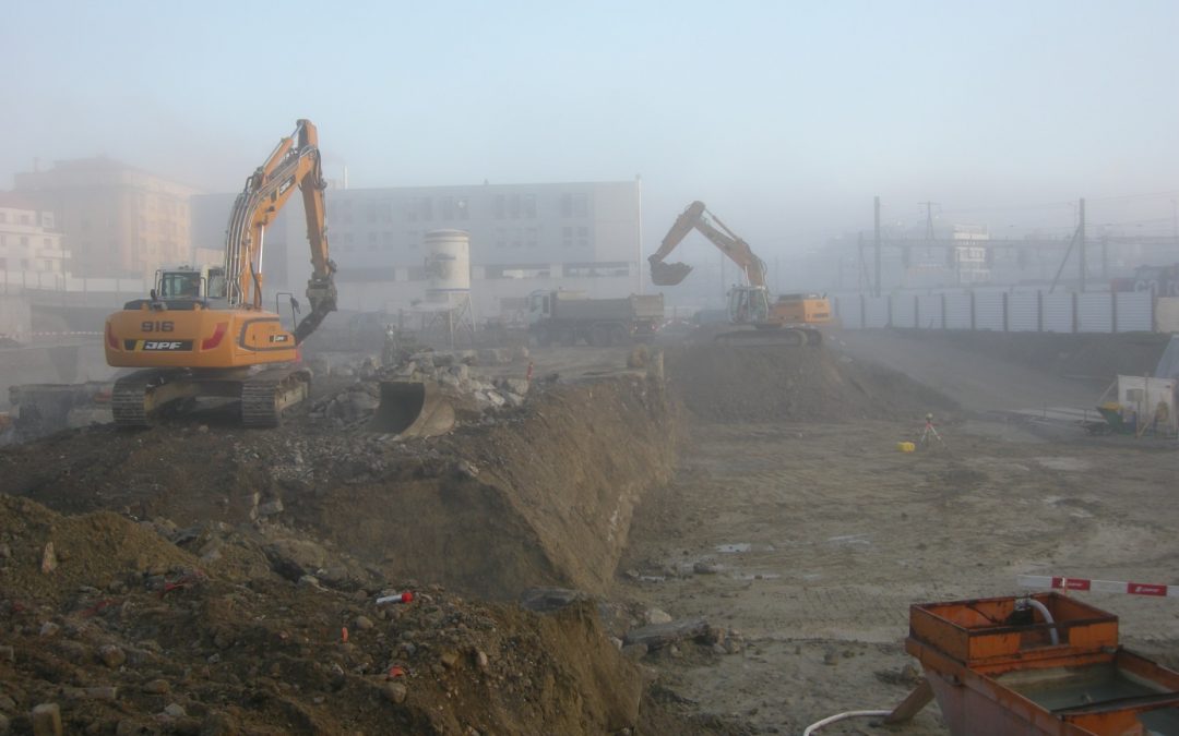 Management of excavated soil from a polluted site in Fribourg – Switzerland