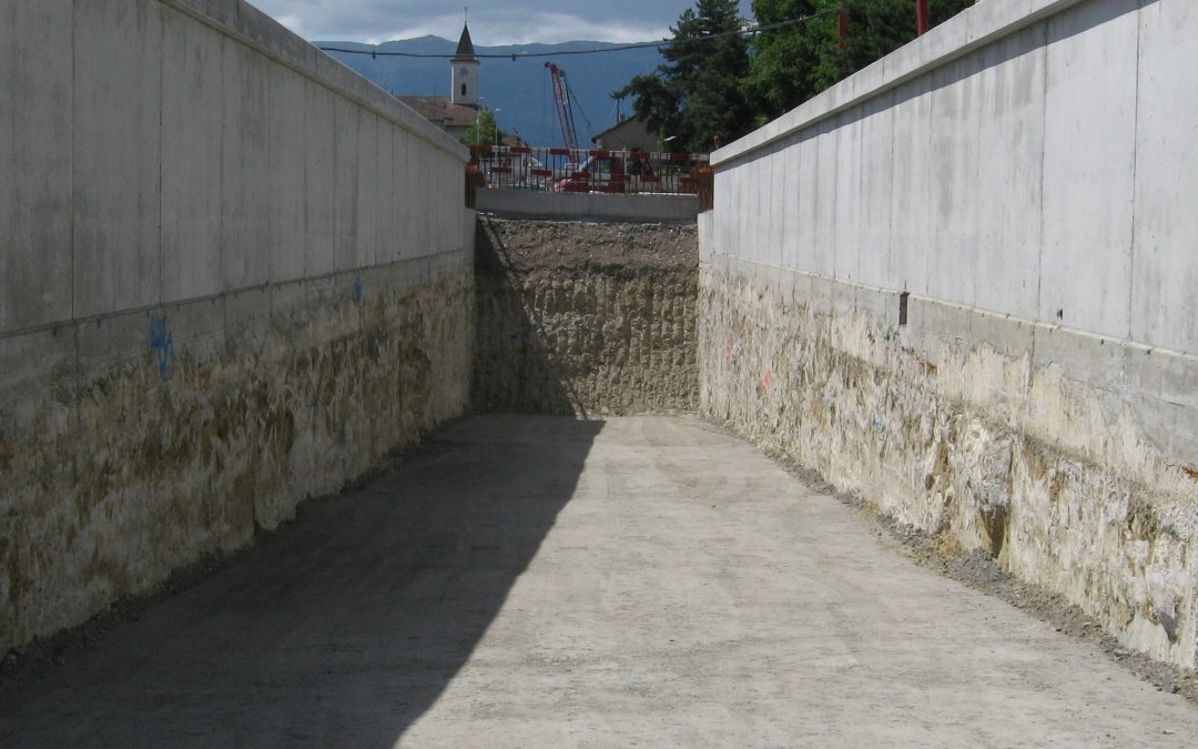 Cut and cover tunnel – Meyrin Village – Switzerland