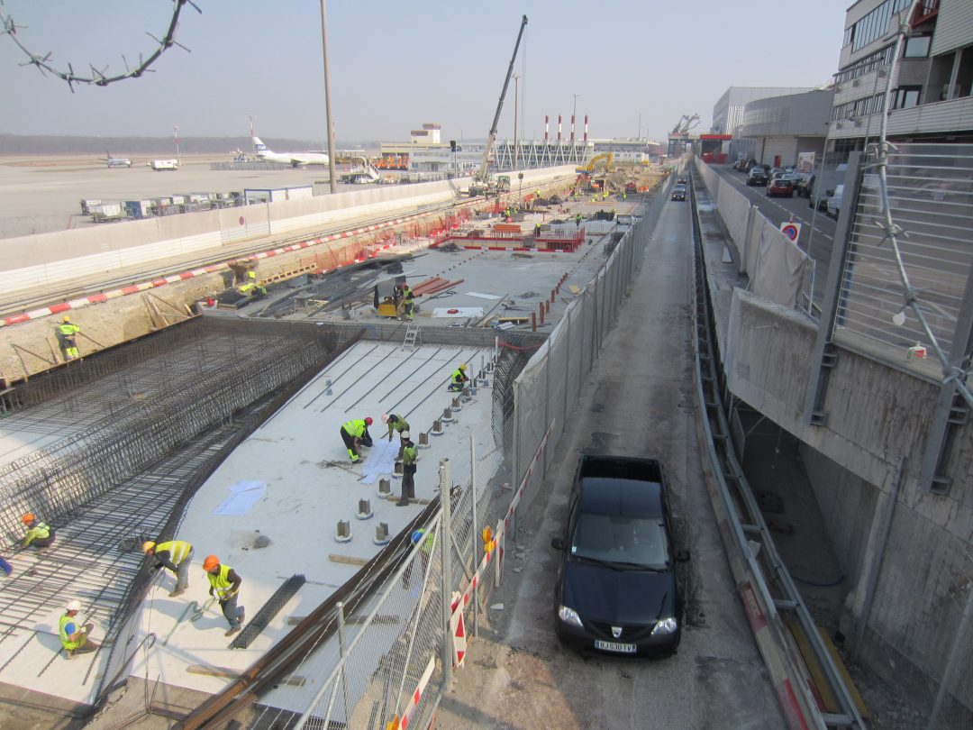 Cut and cover tunnel – Customs Road – Geneva Airport – Switzerland