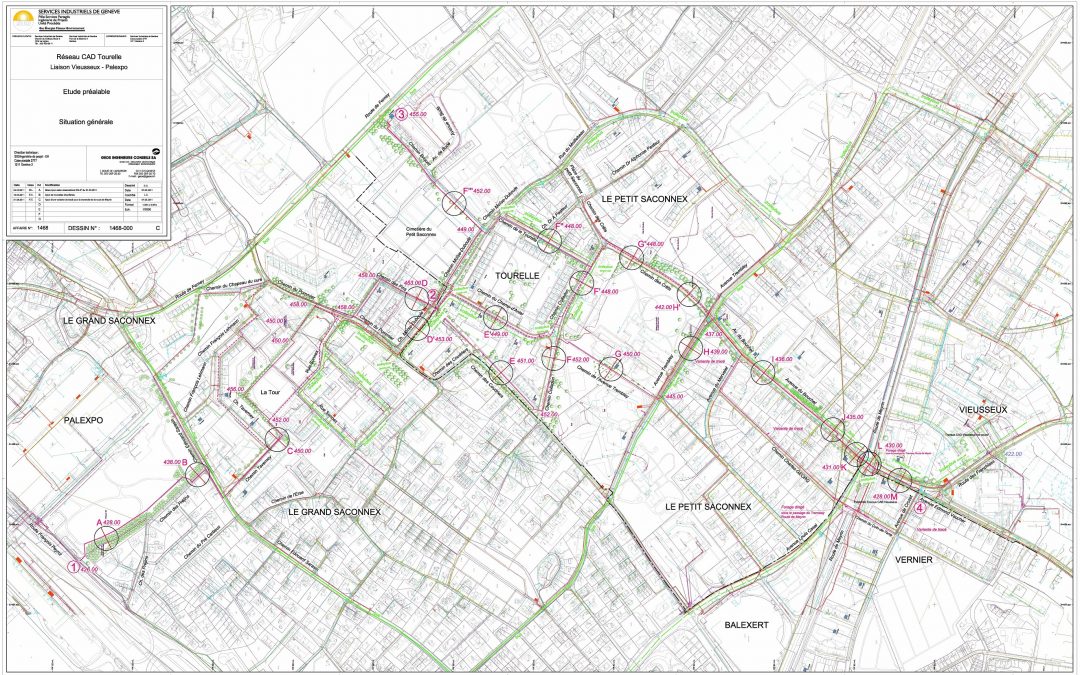 District heating network – Vieusseux-Palexpo link – Vernier, Petit-Saconnex and Grand-Saconnex townships – Switzerland