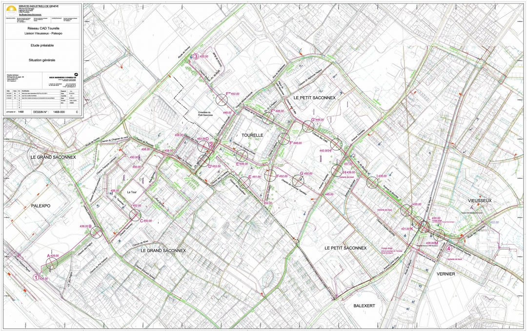 District heating network – Vieusseux-Palexpo link – Vernier, Petit-Saconnex and Grand-Saconnex townships – Switzerland